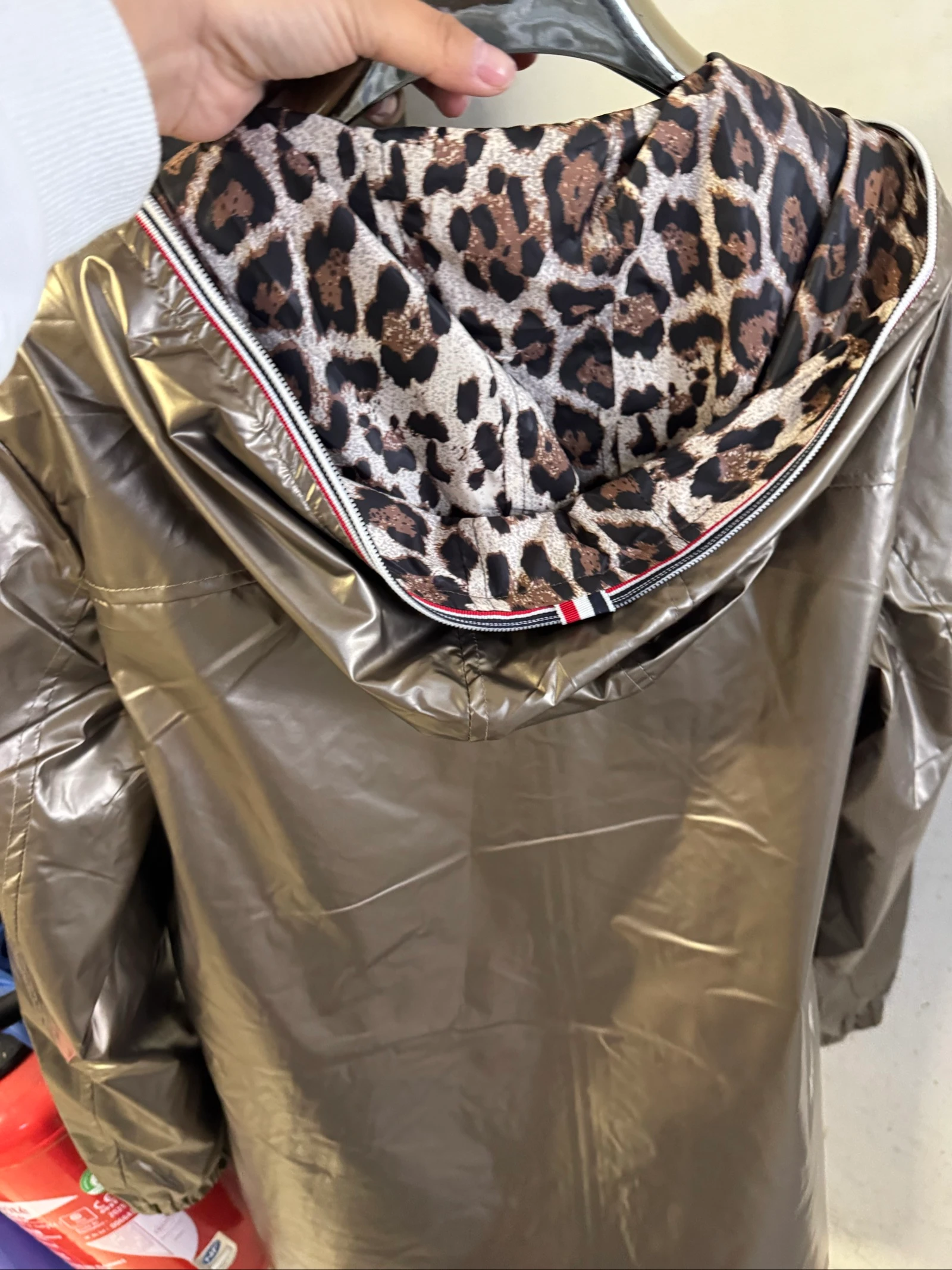 Gold reversible raincoat size m – photo 6